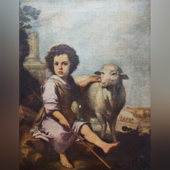 The Good Shepherd Vintage Canvas Framed Reprint - Picture 2 of 13